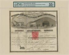 Boston and Worcester Railroad Corporation - Stock Certificate - Railroad Stocks picture