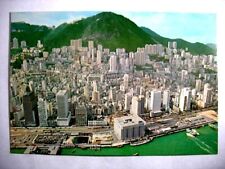 Birds Eye View of Hong Kong Central District Postcard Unposted N911 1980s picture