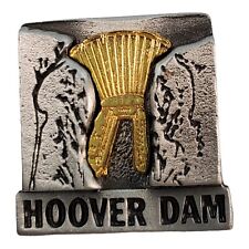 Hoover Dam Nevada Souvenir Lapel Hat Jacket Travel Pin Pewter picture
