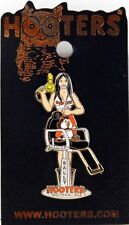 NEW HOOTERS SEXY WAITRESS GIRL SALLY DOTHAN AL HAIR STYLIST CUT/DRYER LAPEL PIN picture