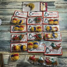 Vintage Traditions Mini Felt Christmas Ornaments Lot Of  15 Packs Plus Tree Top picture