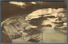 Manitou Springs Colorado ~ Cave of the Winds Canopy Hall ~ 1940s linen postcard picture