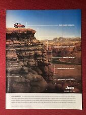 Jeep Wrangler On Mountaintop 2000 Print Ad - Great To Frame picture