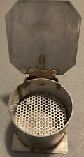 Vintage Fire Bucket Round Ashtray STEEL W/ REMOVABLE GRID HAND MADE 1 OF 1 picture