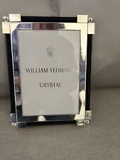 William Yeoward Crystal Classic Silver & Black 5x7 Inch Frame. New In Box WTG. picture