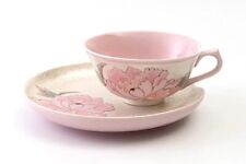 Shobido Iris hand-painted peony [tea bowl and plate] (pink) picture