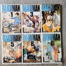 Bakuman Manga Lot of 6 Paperback English Shonen Jump Vols 1, 3, 4, 5, 6, 8 picture
