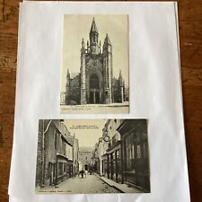 Guerande France 2 Vintage Postcards- Rue Saint Michel- Saint Aubin picture