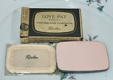 VINTAGE REVLON LOVE PAT REFILL FOR OBLONG  COMPACT NEW CREAM OF PINK picture