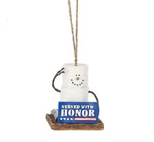 S'more Served with Honor Ornament  USA Red White Blue Military Army  picture