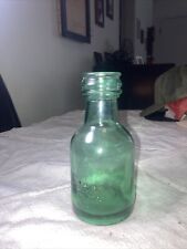Vintage 1868 Honey Bottle Green Glass with Embossed Logo picture
