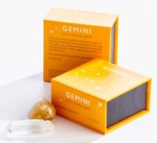 Gemini Birthstone Crystals-Zodiac Stones-Citrine/Quartz Point-Shoppe Geo Gem Lot picture