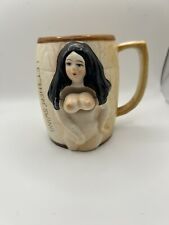 Vintage Swinging Boobs Mug Let Them Swing Lady Japan Ceramic Novelty Cup Kitschy picture