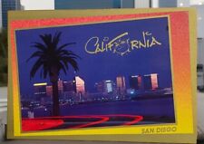 San Diego California Postcard NEW Beach City Gas Lamp District 90’s picture