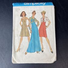 Bust 34 Size 12 - 1970’s Simplicity Pattern #6761 Princess Dress COMPLETE picture