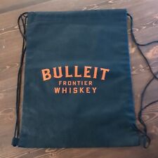 Bulleit Frontier Whiskey Bourbon Swag Black Orange Draw String Bag Harley Promo  picture