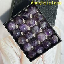 13pcs Wholesale Natural Dreamy Amethyst sphere quartz crystal ball gem 15mm picture