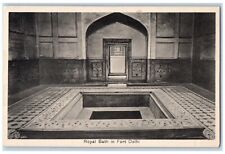c1910s Royal Bath In Fort Delhi India, Graceful Bath Of Morgal Emperors Postcard picture