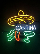 Cantina Neon Sign Beer Bar Pub Club Restaurant Home Wall Decor Artwork 19x15 picture