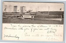 Ships -Steamer Albany, Hudson River Day Line, c1908 Vintage Souvenir Postcard picture