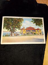 Vintage Linen Postcard Lake Geneva, WI-Municipal Recreation Bldg. c.1943 picture