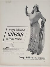 1942 Young & Rubicam, Inc. Fortune WW2 Print Ad Q1 Prima Donnas Opera Fat Lady picture