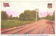 Lithograph Wabash Railroad Tracks in Missouri St. Louis-Colorado Limited 1910s picture
