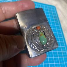 Zippo Indian Jewelry Turquoise Oil Lighter picture