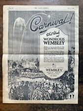 King Carnival - British Empire Exhibition - Wembley - 1924 Press Cutting r494 picture