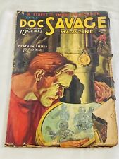 Original Doc Savage October 1934 Pulp Magazine “Death In Silver” Volume 4 #2 picture