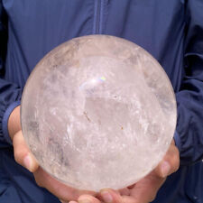 15.77LB Top Natural Clear quartz ball carved crystal sphere reiki healing Decor picture