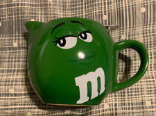 M&M Candy Green M & M Ceramic Teapot Mrs Horny Retro Tea Infuser Devilish Smile picture