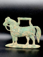 CIRCA 100-300AD RARE VERY OLD ANCIENT ROMAN BRONZE UNIQUE LOVELY HORSE STATUETTE picture
