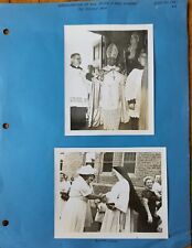 VTG Found Photos BISHOP AHR Sister Leona 1961 Catholic Church Sts. Peter & Paul  picture