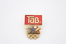 1984 Olympic Pin Coca-Cola Los Angeles Summer Games Stars Rings Tab Soda Sponsor picture