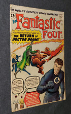 THE FANTASTIC FOUR #10 G+ Marvel Comics 1963 Sub-Mariner app picture