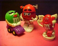  3 M&M St. Valentine's Day PVC FIGURES Red and Green picture