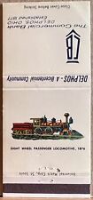 The Commercial Bank Delphos OH Ohio 8-Wheel Passenger Locomotive Matchbook Cover picture