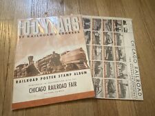 1948 Chicago Railroad Fair Complete Poster Stamp Sheet picture