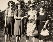 1941 Woman Ladies Fashion Dresses Hats Purses Tennessee Original Photo P11q27 picture