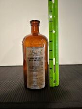 Circa 1920s Lysol Disinfectant Bottle With Handcrafted Label picture