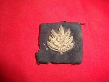 WW2 French Military or Police woven bullion leaf patch WW2 ???? picture