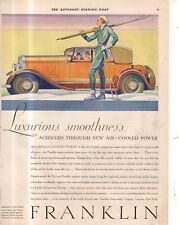 1931 Franklin 4 door Club Sedan Skiing Original Ad - Rare picture