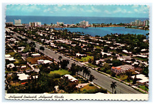 Hollywood Boulevard Aerial View Hollywood FL Postcard picture