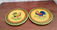 Vintage Euro Ceramica Inc Chicken And Rooster Trivets picture
