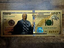 24k Gold Plated Count Dooku Star Wars Banknote Collectible picture