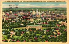 View from Red Mountain & Ramsey High School BIRMINGHAM Alabama Postcard picture