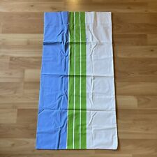 Vintage Wamsutta Scuda King Single Pillowcase Blue Green Stripes picture