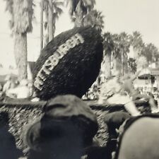Vintage Black and White Photo Pittsburgh Football Parade Float Rose Bowl picture