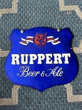 VTG Ruppert Beer & Ale Advertising Bar Sign Plastic 10.75”x12” Mancave New York picture